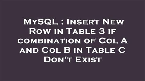 mysql insert new row.